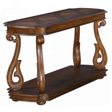 Classical luxury french style wood carved console table